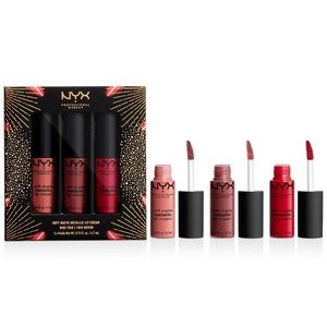NYX Love Lust Disco Soft Matte Metallic Lip Set